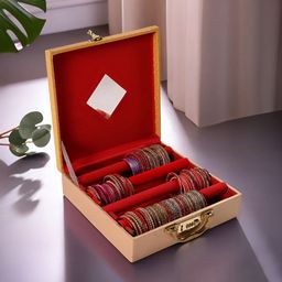 Aura Gold-Toned Set of 1 Regular Drawer Organiser Organisers-8