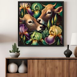 999Store Brown & Green Animals Canvas Wall Art-image-87