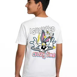 TeeSlix Unisex White Tshirts image 3