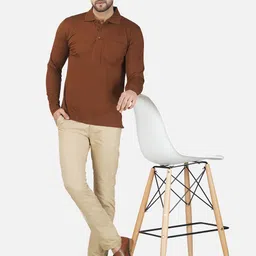 ALARM Men Polo Collar Pockets T-shirt-18