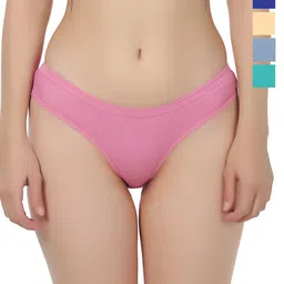 Liigne Pack Of 5 Mid-Rise Seamless Basic Briefs VCPC2183-XS-image-89