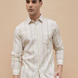 CODE by Lifestyle Men Slim Fit Opaque Striped Casual Shirt-image-98