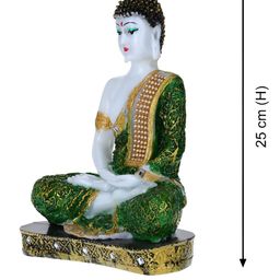 Aura Green Buddha Idol Showpiece-picture-11