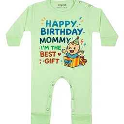 Arvesa Happy Birthday Mommy I'm The Best Gift Printed Bodysuit-88