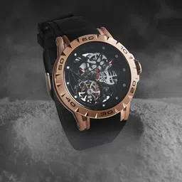 Britime Crescent Men Skeleton Dial Analogue Automatic Motion Powered Watch 227-P30406-10