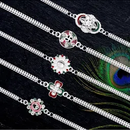 DeoDap Rakhi Combo With Roli Chawal Coin & Greeting Card-53