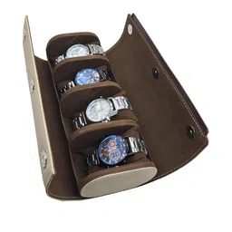 essart Unisex Textured 4 Slot Watch Organiser-42