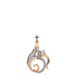 VALANOVA 14K Rose Gold Plated 0.17Ct Lab Grown Diamond Pendant-image-78