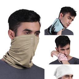 FREECULTR Unisex Pack Of 4 Printed Anti Microbial Multipurpose Bandana Headband-image-104