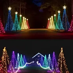 Pixofeet Red & Green 5 Pcs LED String Lights image 4