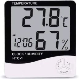 Digital White Clock-image-34