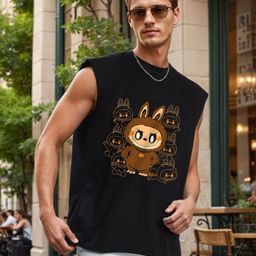 Bene Kleed Men Graphic Printed Round Neck Pure Cotton Oversized T-shirt-image-87