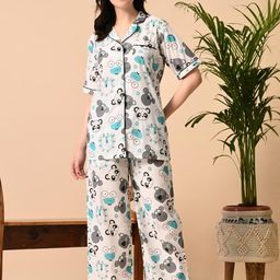 Saanvi Collection Women Animal Printed Night suit-image-50