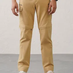 Minus One Men Cotton Mid-Rise Slim Fit Cargos-image-13