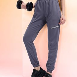 HRX by Hrithik Roshan Women Brand Logo Detail Mid-Rise Rapid Dry Training Joggers-picture-4