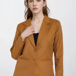 Rocksy Notched Lapel Single Breasted Blazer-picture-33