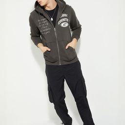 max Men Printed Hooded Front-Open Sweatshirt-image-9