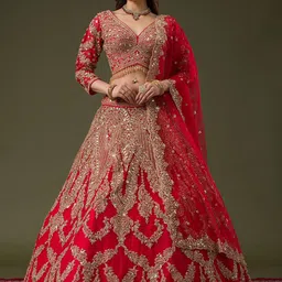 Koskii Embellished Sequinned Ready to Wear Lehenga & Blouse With Dupatta-picture-19