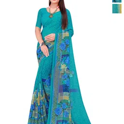 Moda Rapido Floral Pure Georgette Saree-picture-17