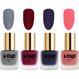 VOLO Set Of 4 Velvet Matte Nail Polish- 8 ml Each- Shade- 20-25-31-41-65