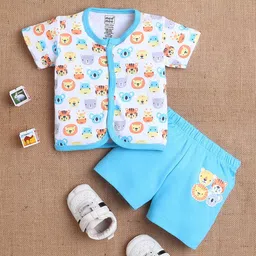 MeeMee Kids Printed Shirt with Shorts-image-65