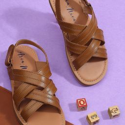 Aria Nica Boys Leather Fisherman Sandals-image-19