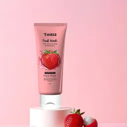 Twasa Strawberry & Exotic Lychee Fruit Face Wash For Glowing Skin - 100 ml-10