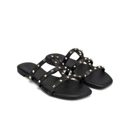 ROSSO BRUNELLO Women Regular Open Toe Flats With Western Embellished-image-47