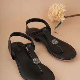 Luxyfeel Women T-Strap Flats-image-61