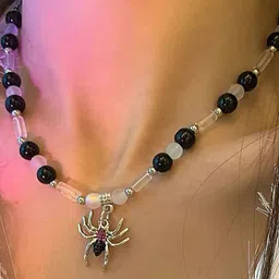 SALTY Cursed Spider Beaded Necklace-49