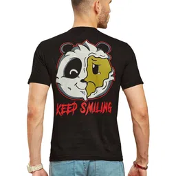 Quco Men Graphic Printed Biowashed Round Neck Cotton Tshirt-picture-29