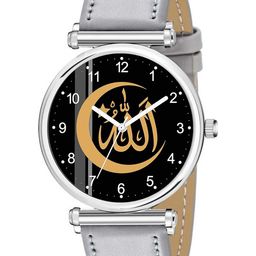 Gopal Shopcart Men Printed Dial & Leather Straps Analogue Watch C34SLV Islamic NUM01 Grey-image-43