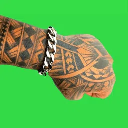 Dynamic Retail Global Men Silver-toned Stainless Steel Ethnic Link S-Hook Bracelet-image-15