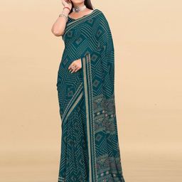 SHIVRUH Bandhani Zari Pure Georgette Designer Saree-picture-3