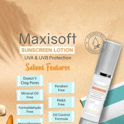 Maxisoft Set Of 2 Sunscreen Lotion SPF 75 UVA & UVB Protection - 50 ml Each image 2