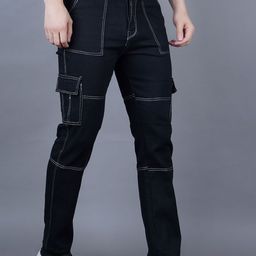 LINARIA Men Classic Straight Fit Mildly Distressed Jeans-picture-4
