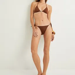 Koton  Halter-Neck Bra & Brief Swim Bikini Set-image-14