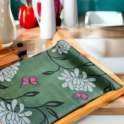 REVEXO White& Green Printed Water-Resistant Shelf Liner-image-85