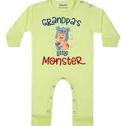 Arvesa Grandpa Little Monster Printed Bodysuit-image-33