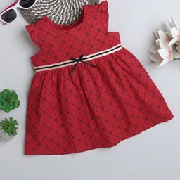 MANY FROCKS & Floral Print Fit & Flare Dress-image-54