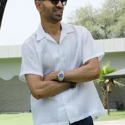 KRAFT INDIA Men Ethnic Motifs Embroidered Regular Fit Shirt-image-98