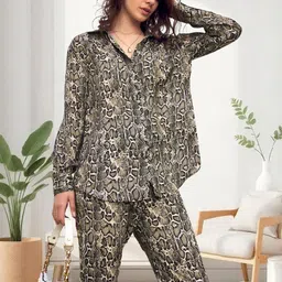 Moda Rapido Women Printed Cotton Blend Co-Ord Set-picture-32