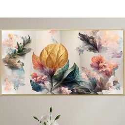 DEKORSTATION Multicoloured 1 Piece Canvas Floral and Botanical Wall Paintings-image-84
