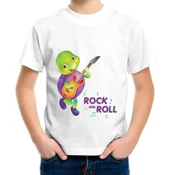 Purple Turtle Kids Printed T-shirt-image-65