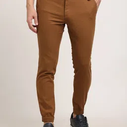 Indian Terrain Men Urban - C Tapered Fit Cotton Trousers-image-98