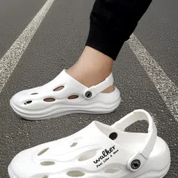 PROUZ Men White Classic Casual Clogs-picture-23