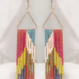 UNIVERSITY TRENDZ Gold-Plated Classic Pearl Beaded Drop Earrings-18
