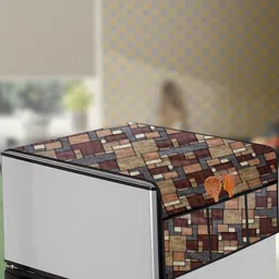 The Furnishing Tree Brown Plastic Refrigerator Cover-picture-5