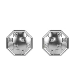 VALANOVA Women Sterling Silver Plated with White Gold Earrings-1