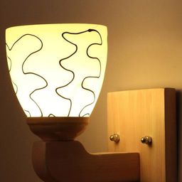 1ST TIME White & Black Printed Glass Contemporary Cylinder Shaped Wall Lamp-picture-14